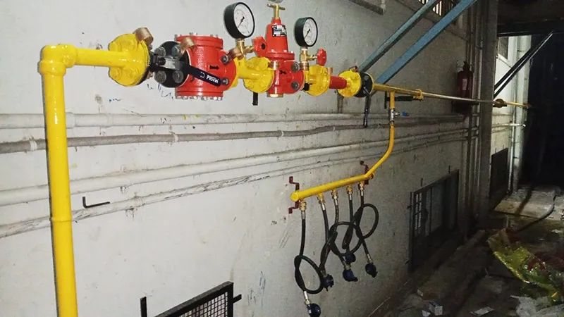 Restaurant gas pipeline installation by Bisarre Solutions