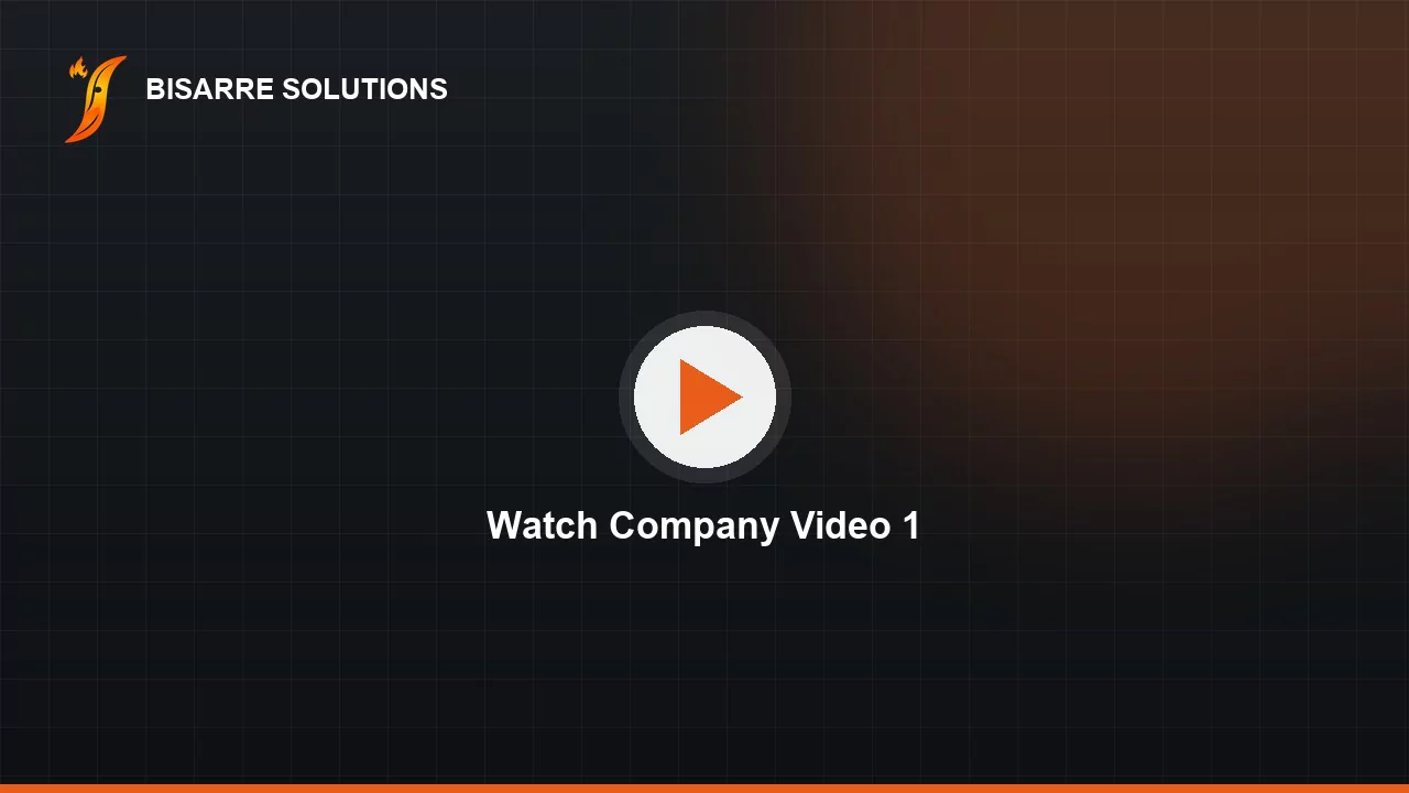 Bisarre Solutions company video 1 — thumbnail, click to play